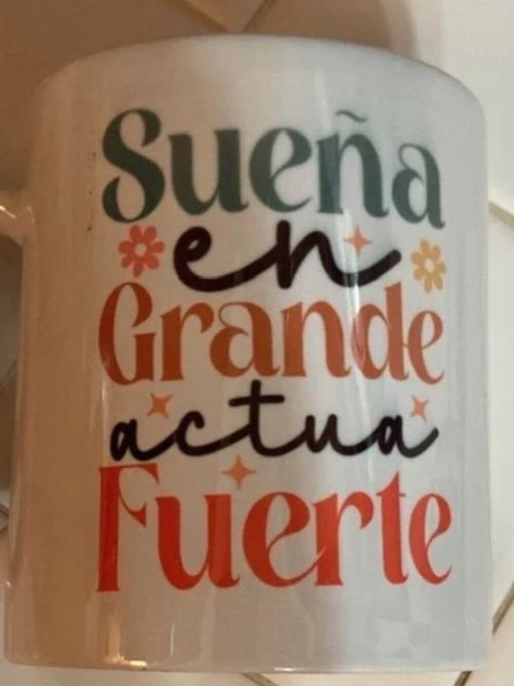Creations By Loren | 11oz Spanish Mug | Suena en Grande actua Fuerte
